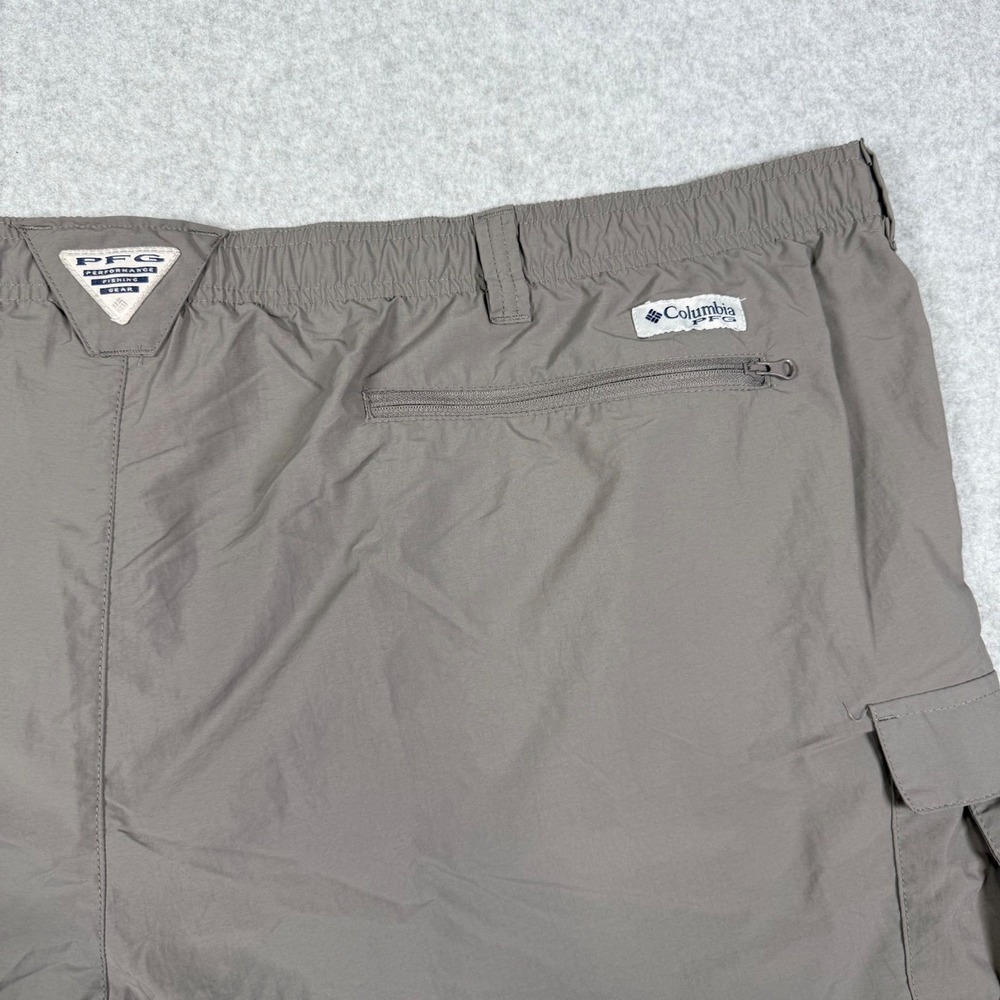 Columbia PFG Bahama II Shorts Mens 5X 8 Inseam Fossil Gray UPF 50 Fish XS - Picture 9 of 9